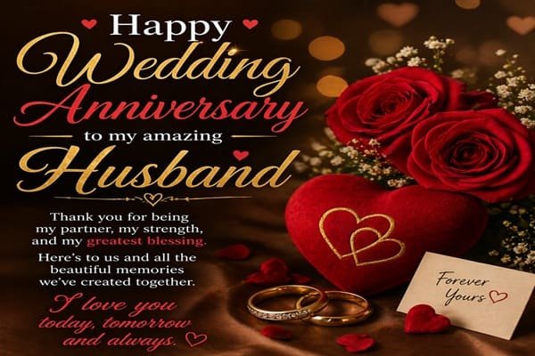 Wedding Anniversary Wishes for Husband
