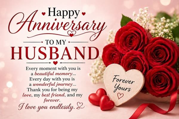 Anniversary Wishes for Husband in English