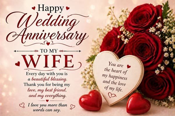 Wedding Anniversary Wishes for Wife