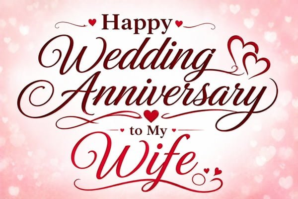 Happy Wedding Anniversary to Wife