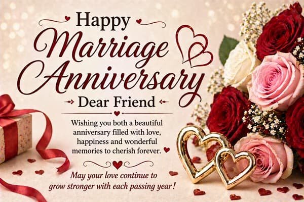 Marriage Anniversary Wishes for Friend