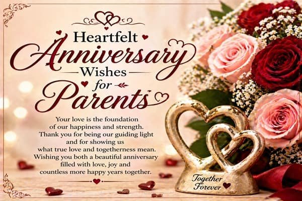 Anniversary Wishes for Parents from Daughter
